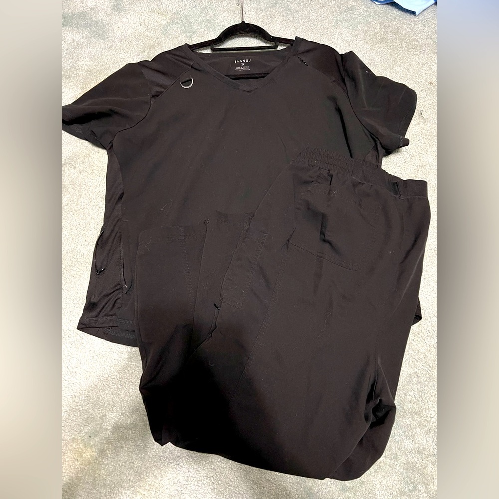 Black Jaanuu Scrubs 2XL